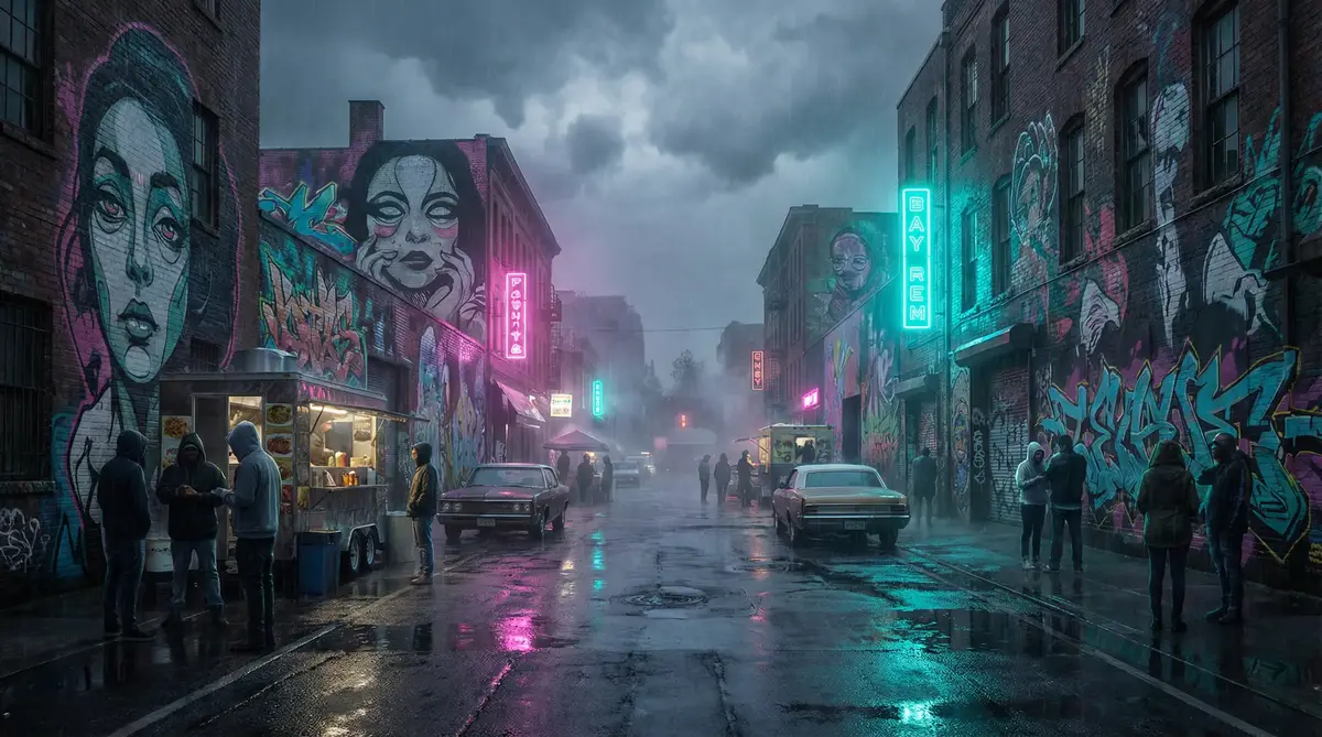 angeldark - 雨夜壁画街